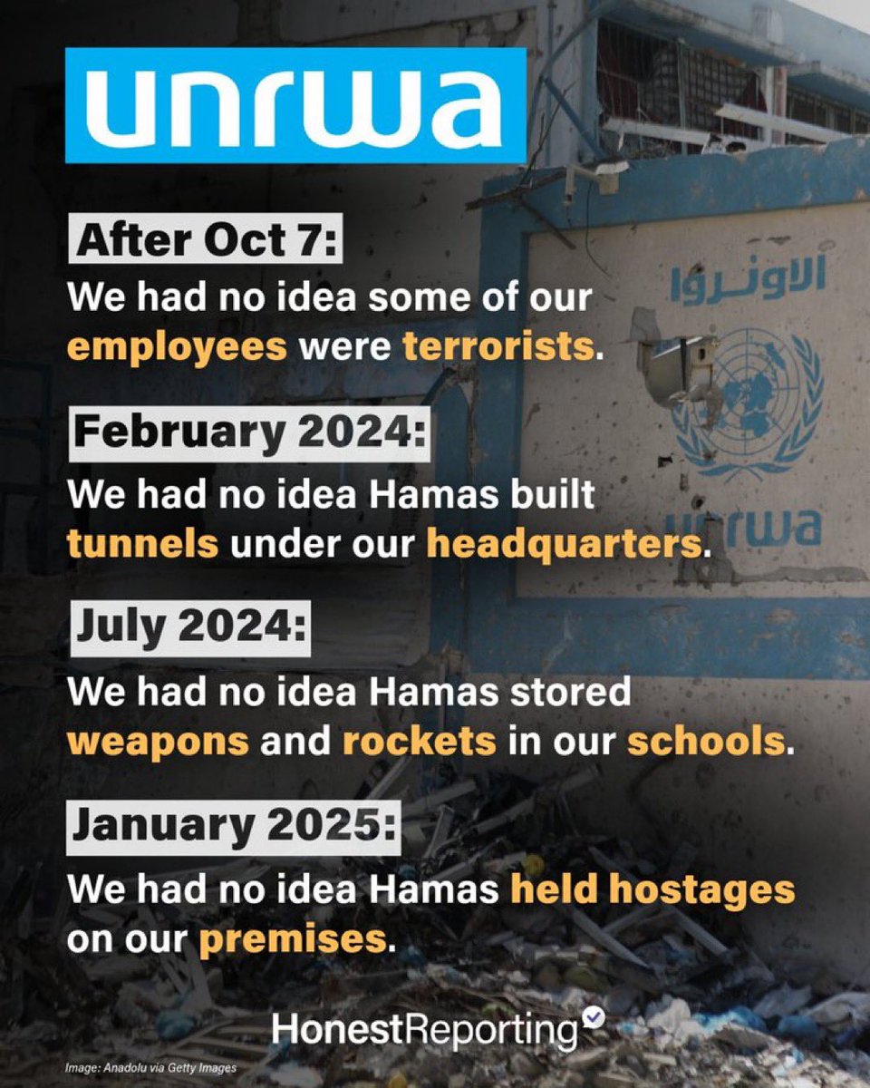 The UN = UNRWA = Hamas = Terrorists!

Retweet if you support Trump’s decision to cut all foreign aid to UNRWA.