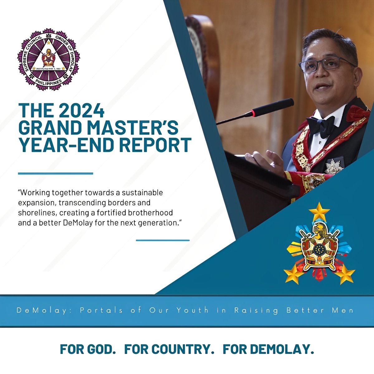 scodph's tweet photo. The Grand Master’s Year-End Report for 2024 https://t.co/J6hrKi0Cxv via @scodph Supreme Council Order of DeMolay - Philippines https://t.co/QdTDTvU6rK