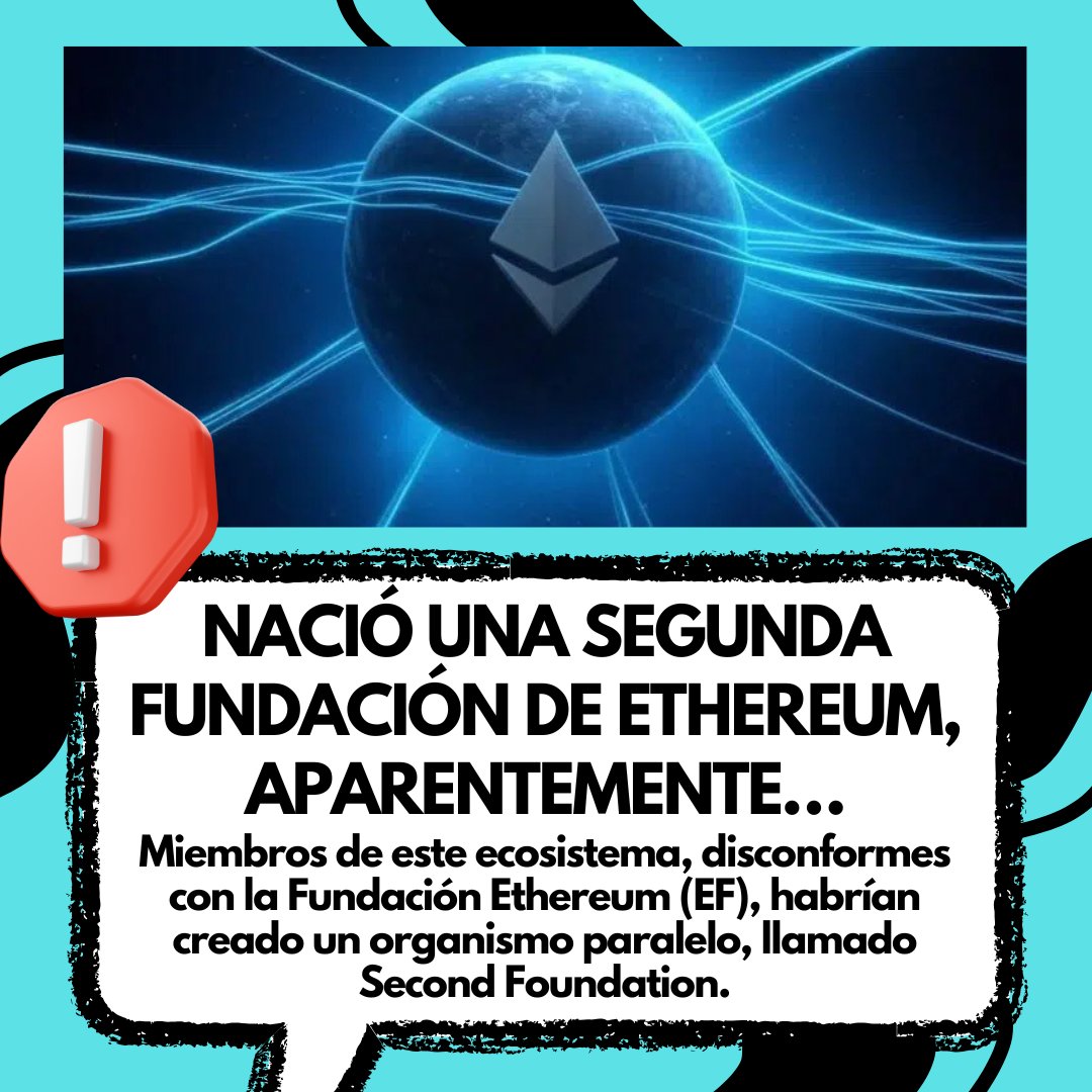 savannanews10's tweet photo. 💥🚀 Nace la Second Foundation de Ethereum.
Un grupo disconforme con la Fundación Ethereum (EF) habría creado un organismo paralelo para impulsar nuevas ideas en el ecosistema. ¿Qué implicaciones tendrá esto para la comunidad de Ethereum? 🤔👇
#Ethereum #SecondFoundation https://t.co/p5zUjnhz4o