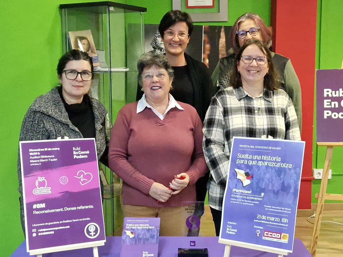 🟣#8M a #rubicity: <a href="/ecp_rubi/">En Comú Podem Rubí</a> i <a href="/SalaNeusCatala/">Sala Neus Català</a> recullen articles escrits per dones per a la revista que publicaran al mes de març. Es presentarà en una festa el 21 de març i s'atorgaran els guardons 'Obrint camí' per reconèixer dones referents 👇🏽
radiorubi.cat/news/id/radior…