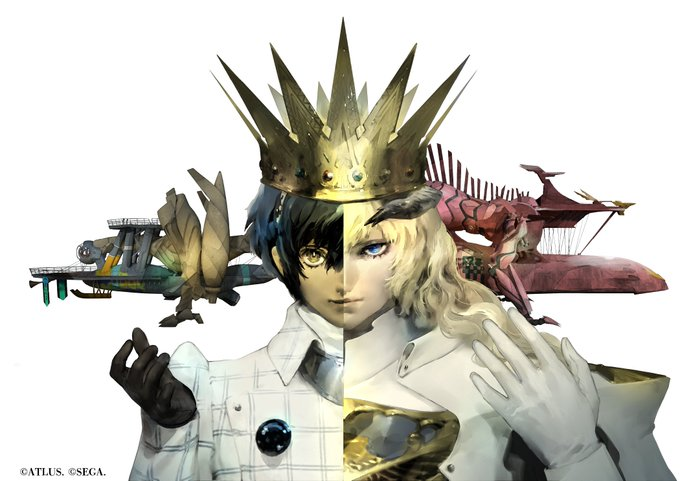 Genki_JPN's tweet photo. New Metaphor ReFantazio artwork by Shigenori Soejima  for the Metaphor ReFantazio Exhibition in Japan! https://t.co/YFpl5IfDGF