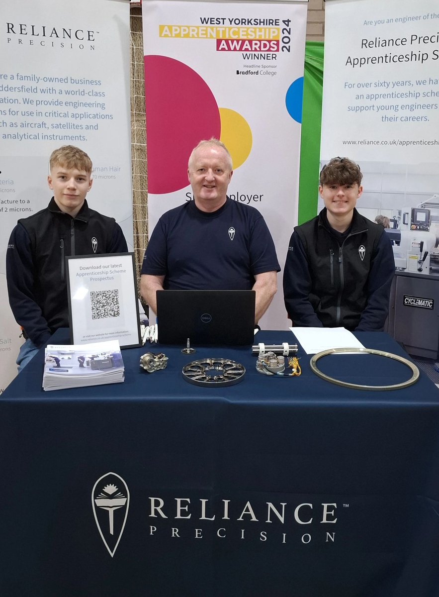 Last week Robert, Sam and George attended the King James's School Business Breakfast to speak to the students about the Reliance Precision Apprenticeship Scheme. Don’t forget, applications for this year’s intake close on the 28th of February! #apprenticeships