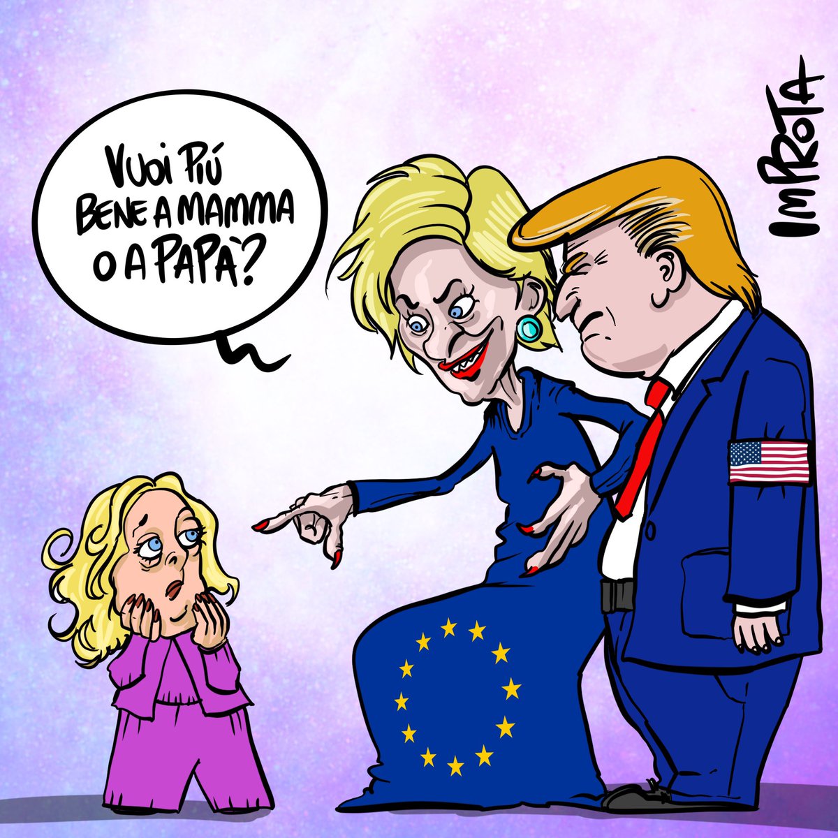 mifree72's tweet photo. Difficile servire due padroni, vero @GiorgiaMeloni? https://t.co/EqybIIZLJi