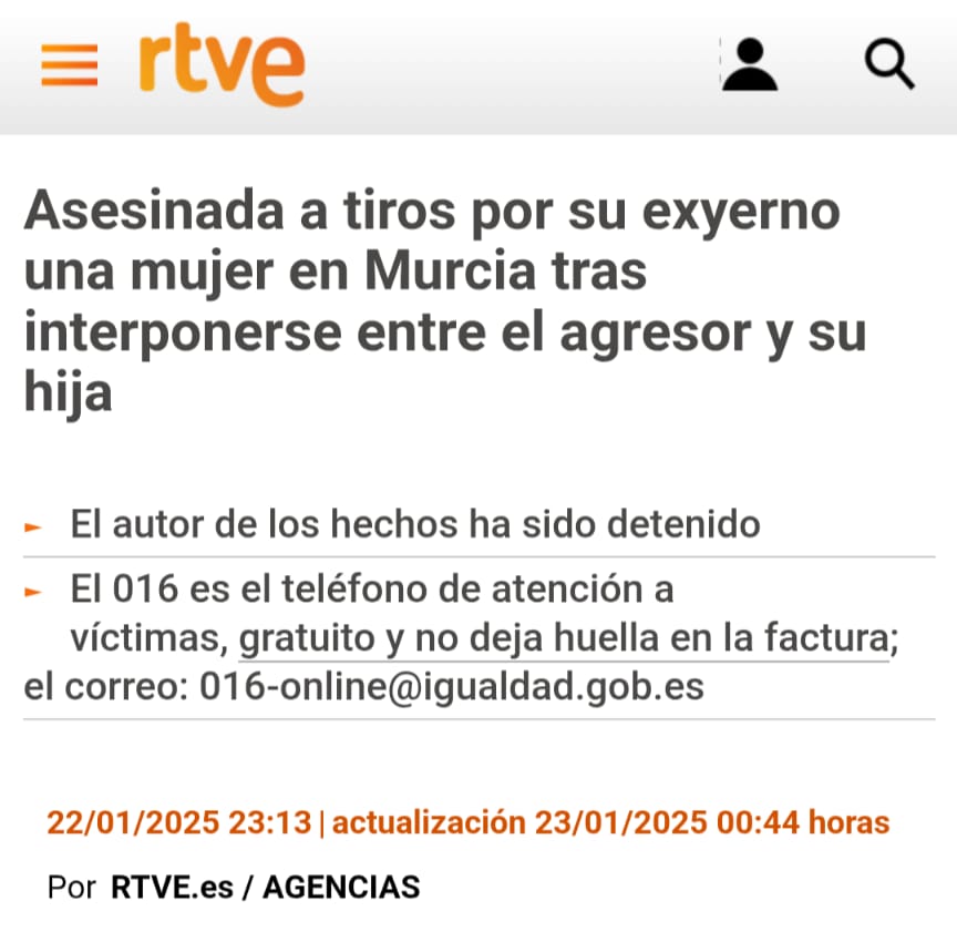 feministes_cat's tweet photo. ⚠️CUARTO feminicidio familiar en 3 semanas!

Un hombre CON ORDEN DE ALEJAMIENTO poseía 2 armas y mata a su exsuegra cuando esta se interpone entre el asesino y su hija.

Urge #AuditoriaFondosPactoEstado y #RecuentoReal de víctimas #ViolenciaMachista
@IgualdadGob https://t.co/H9Duk0C5dq