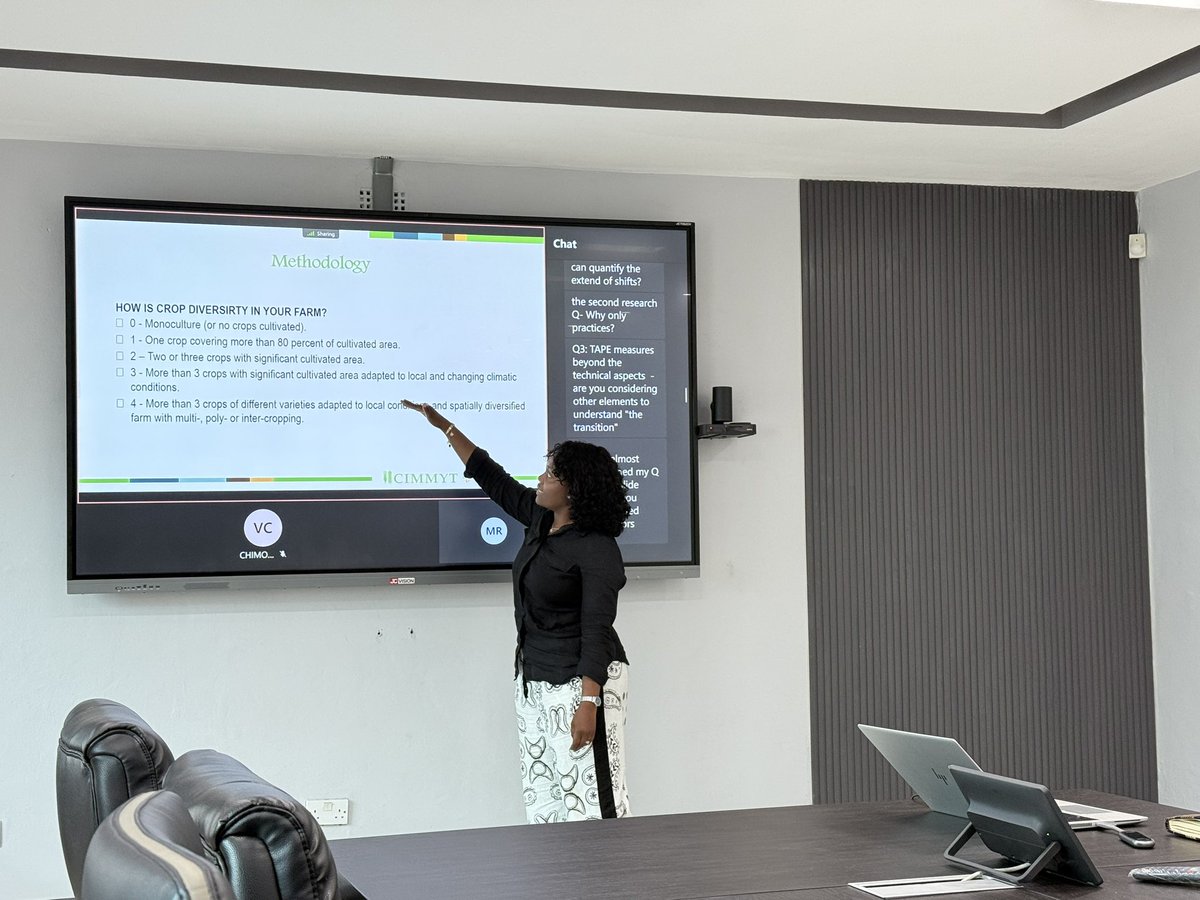 Supporting the next generation of scientists <a href="/CIMMYT/">CIMMYT</a>. 

He is Sibusisiwe Dube, PhD student at UKZN supported by <a href="/RAIZ_project/">RAIZ</a> presenting her work assesing agroecology transition.