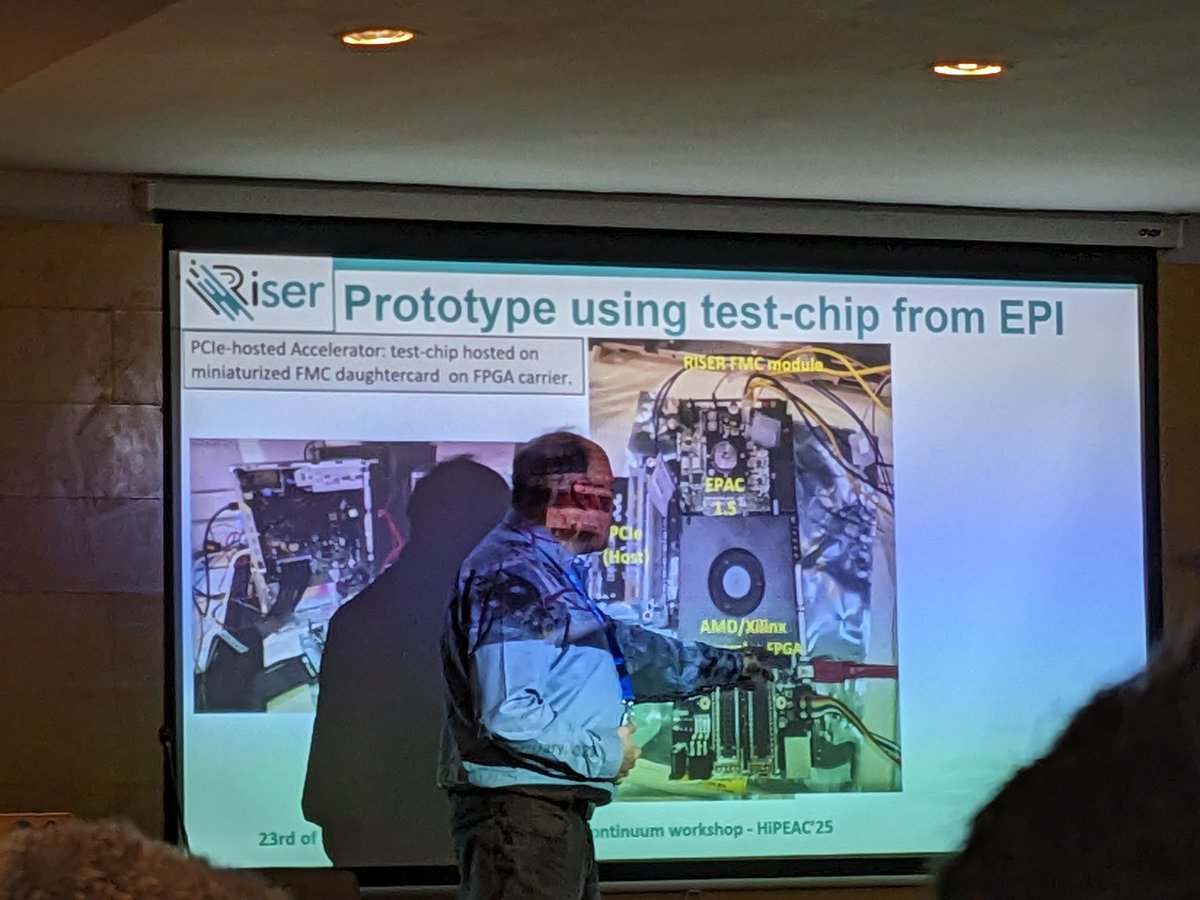 RiserProject's tweet photo. ⚡️Highlights from day 3 at #HiPEAC25. Project coordinator Manolis Marazakis presented the RISER project during the CompContinuum: Computing Continuum of #Cloud, #Edge, and #IoT Technologies workshop and introduced the HIGHER Project (RISER 2.0).
@EuProcessor, @higherEUproject https://t.co/XH467OMgti