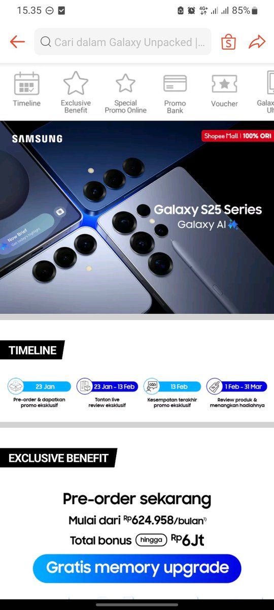 Valen88815939's tweet photo. @ShopeeID Mau punya #GalaxyS25 Series buat cobain fitur Audio Eraser #GalaxyS25xShopee https://t.co/wkARsiAIg1