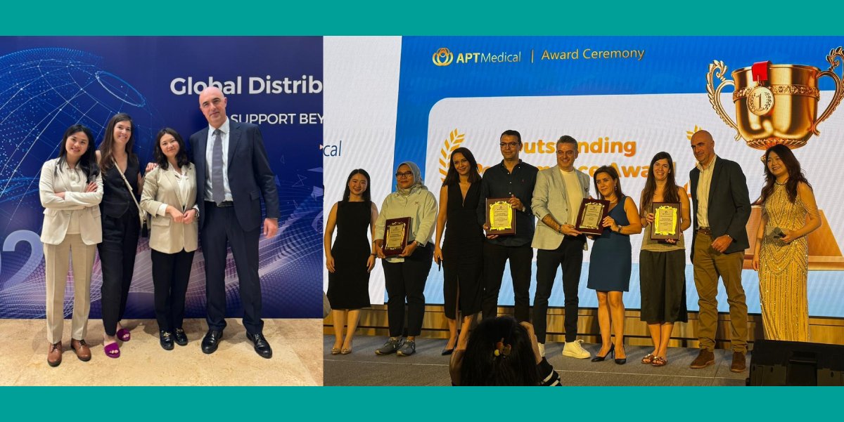 IzasaMedical's tweet photo. 🎉 ¡Asistimos al Global Distributor Meeting de @ATPMedical!
Estamos de celebración, ya que durante el evento, nuestros compañeros recibieron una placa como reconocimiento al esfuerzo y dedicación de todo nuestro equipo. 🙌
¡Gracias!💪🌍
#IzasaMedical #Palex #APTMedical https://t.co/xLRizMgiyf