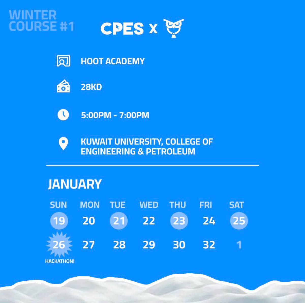 starting with the one requested most🤩
in collaboration with @securehoot, only the best academy in town, a cyber security 4-day course that ends with a hackathon to test your skills on what you learned!🔥

hurry and join before the seats run out! Tap to learn more👇🏽