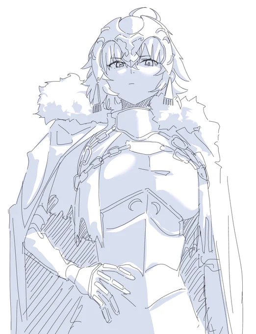 ジャンヌ描きやすくて最近落書きばっかりしてるかも 