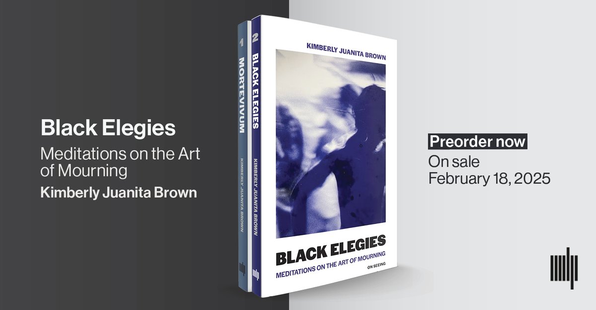 The MIT Press @mitpress.bsky.social (@mitpress) on Twitter photo In the second volume of the MIT Press-<a href="/brownlibrary/">Brown University Library</a> On Seeing series, <a href="/kjuanitabrown/">Kimberly Juanita Brown</a> provides a poignant, unflinching study of black grief as a form of elegy found in visual art, music, literature. Look for it this February: bit.ly/4gM2nRH In the second volume of the MIT Press-<a href="/brownlibrary/">Brown University Library</a> On Seeing series, <a href="/kjuanitabrown/">Kimberly Juanita Brown</a> provides a poignant, unflinching study of black grief as a form of elegy found in visual art, music, literature. Look for it this February: bit.ly/4gM2nRH