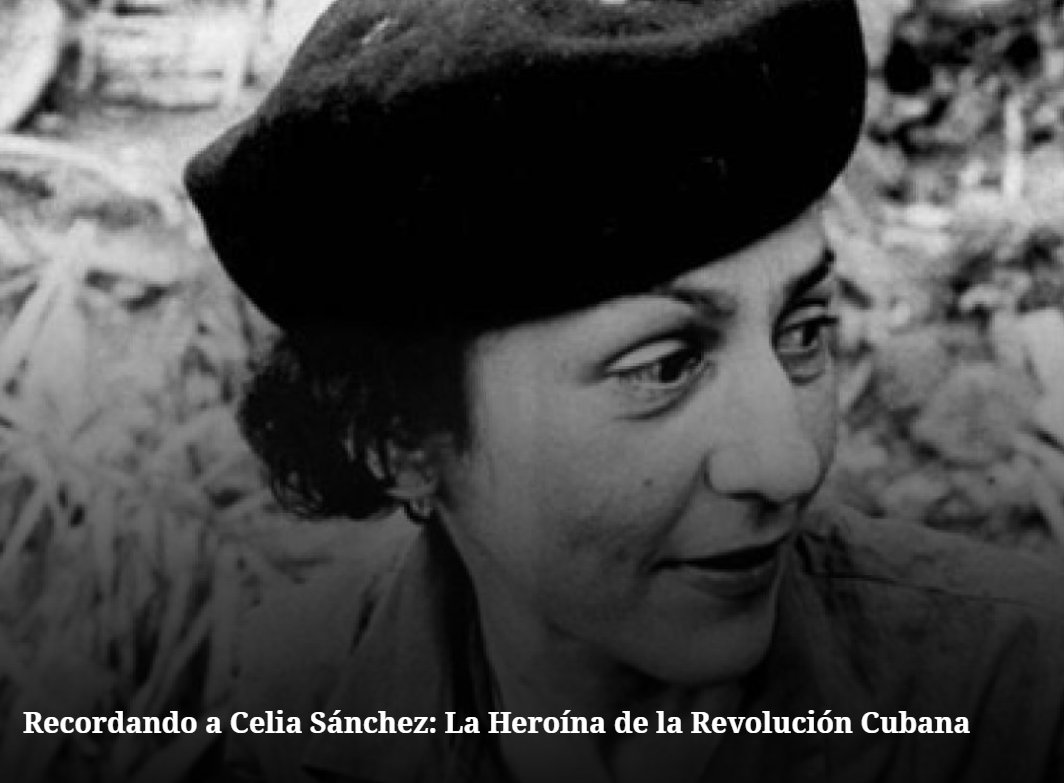El 11 de enero de 1980, Celia Sánchez se transformó en una fuerza de resistencia; su legado no fue el fin, sino el comienzo de una inspiración que sigue viva. #Cuba

Ver más:

pcc.cu/recordando-cel…