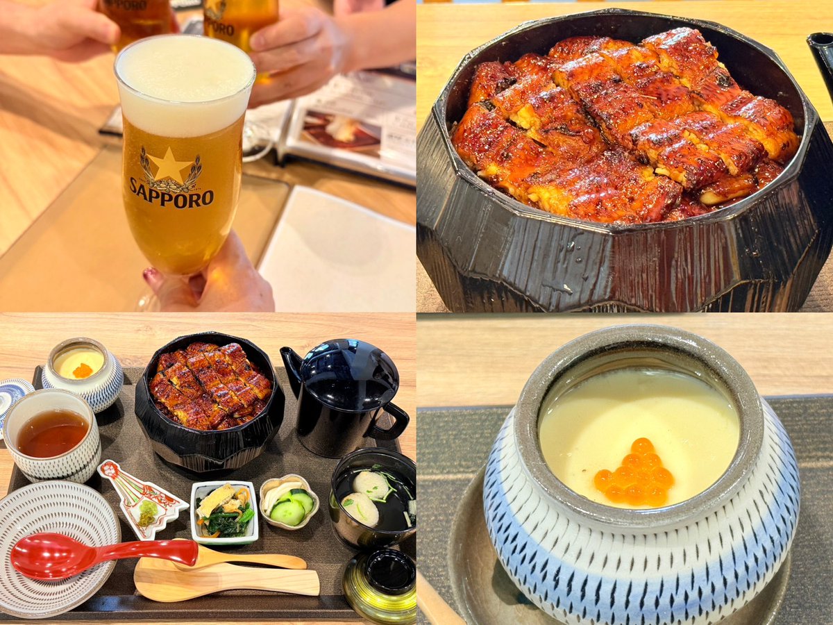 sakeforestjp's tweet photo. 1月10日新規オープン㊗️うなぎ黒船さんに行って参りました🎉
肉厚ふわっふわの鰻に、甘辛いタレが絡まり絶品❗️
ボリューム満点で大満足です😋
中でも私は一品メニューの『うざく』がお気に入り☺️
様々なメニューを頼んで、皆んなでシェアするのも楽しかったです😊 https://t.co/RORDvJchrN