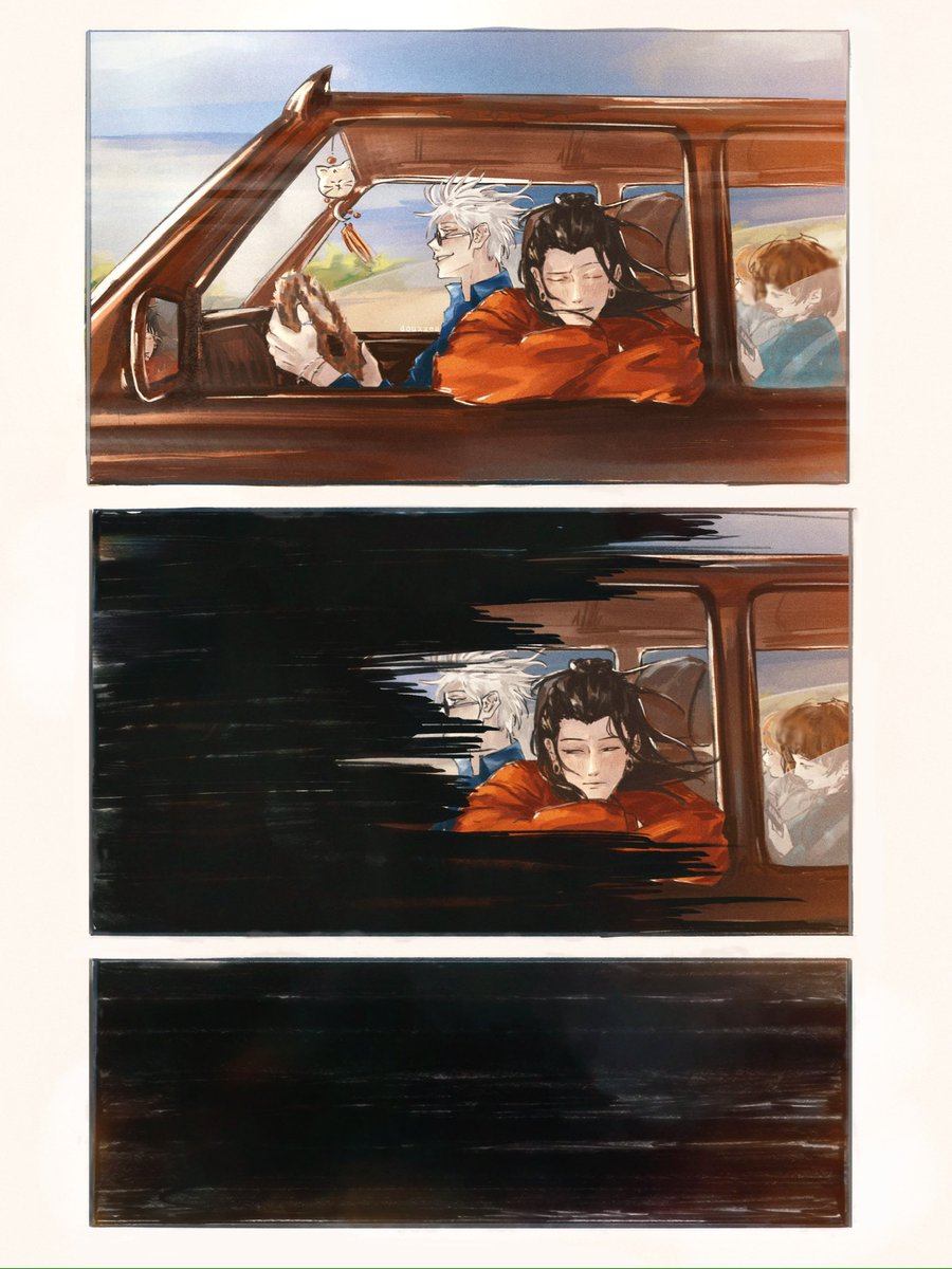 douxxess's tweet photo. i wish you’d stayed 
                i wish i’d stayed too. 
#satosugu #jjk https://t.co/Un2wmMbb7K