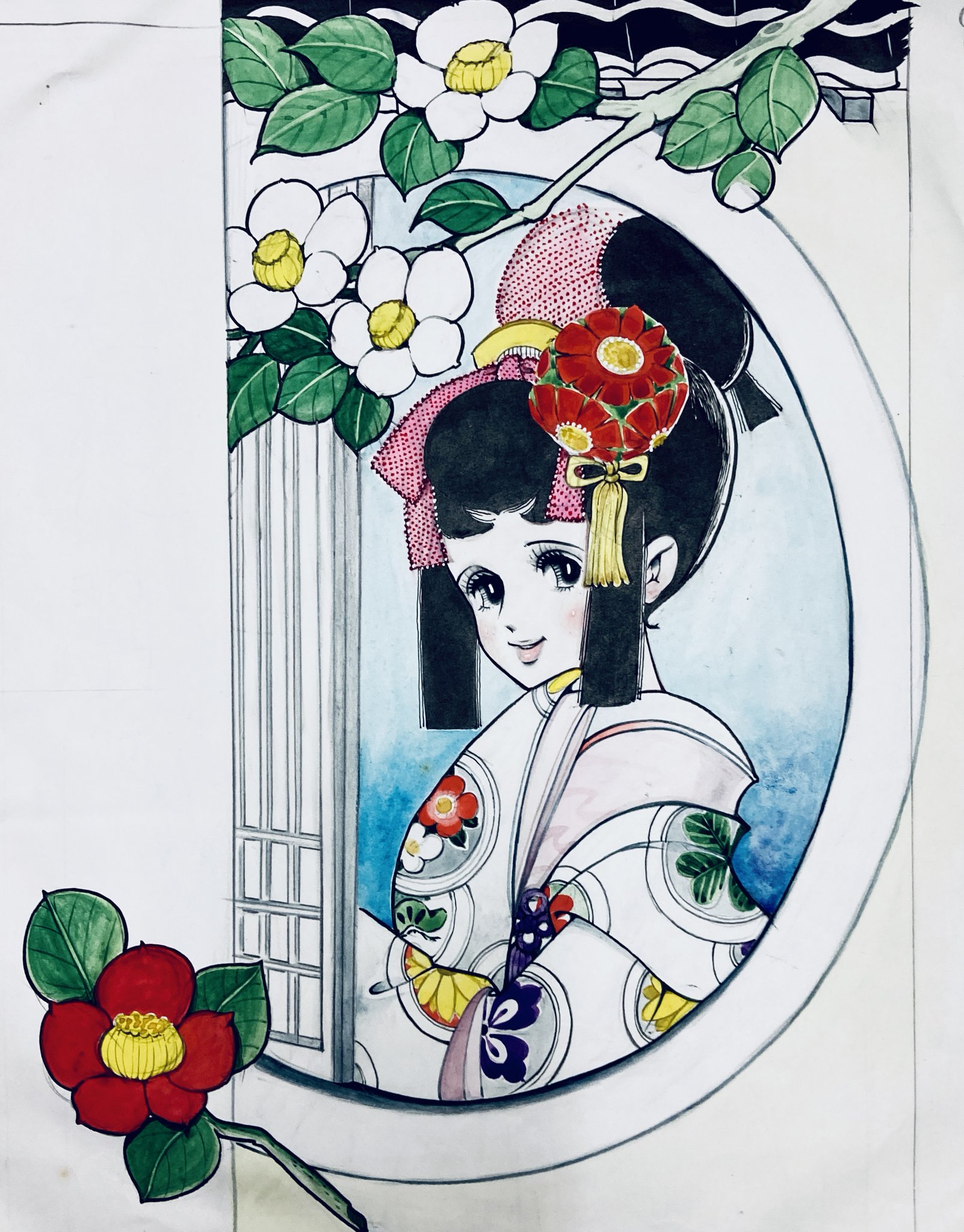 7156-6 貸本漫画 青いきつね火 わたなべまさこ 若木書房 - 少女