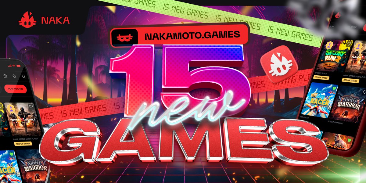 Nakamoto.Games (@nakamotogames) on Twitter photo ๐ We just went live with the $NAKA Mobile App on the <a href="/AppStore/">App Store</a> and <a href="/GooglePlay/">Google Play</a> โ and weโre already going BIGGER! ๐
The revolution doesnโt stop here: 15 new games are being added to the on-the-go earning experience, redefining whatโs possible in mobile #Play2Earn gaming! ๐ธ๐ฎ ๐ We just went live with the $NAKA Mobile App on the <a href="/AppStore/">App Store</a> and <a href="/GooglePlay/">Google Play</a> โ and weโre already going BIGGER! ๐
The revolution doesnโt stop here: 15 new games are being added to the on-the-go earning experience, redefining whatโs possible in mobile #Play2Earn gaming! ๐ธ๐ฎ