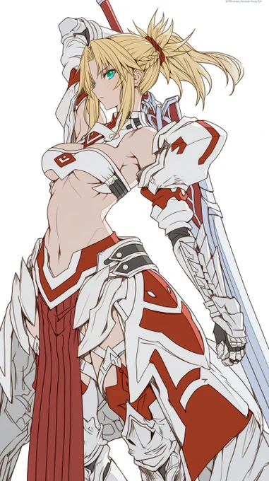 モーさん      モードレッド(Mordred)      縦長のため、全体を表示するには画像をTAPして下さい!Tap the image to see the full view!#FGO #モードレッド 