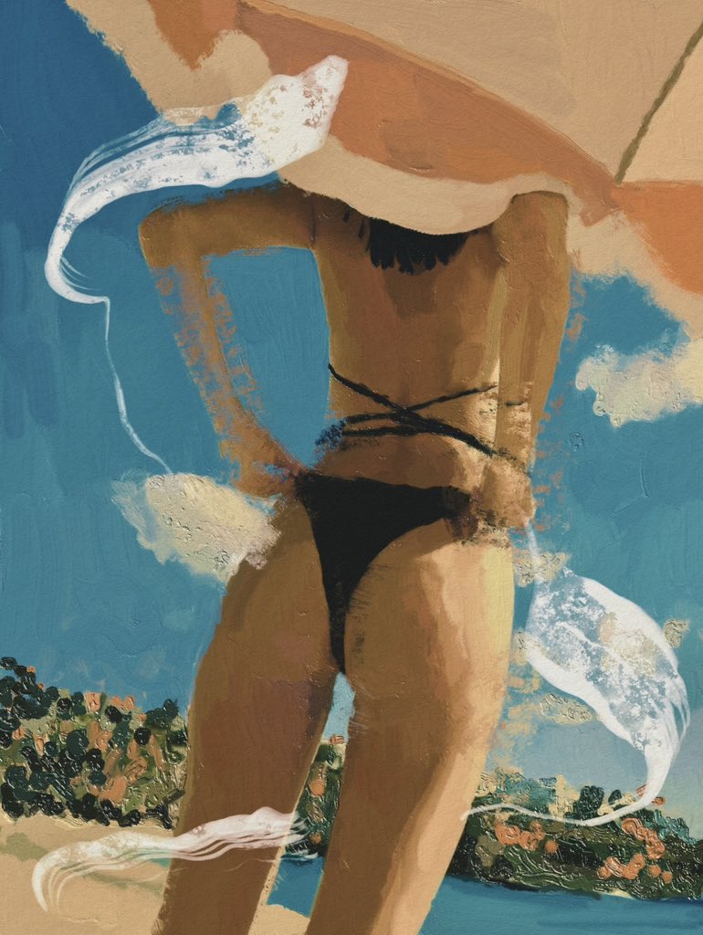 SaintMary_'s tweet photo. "Did Anyone Say Beach" 

is now available as instant sale - 0.25 ◎ 
via @exchgART ✨🧡 https://t.co/LbtO1GkSOb