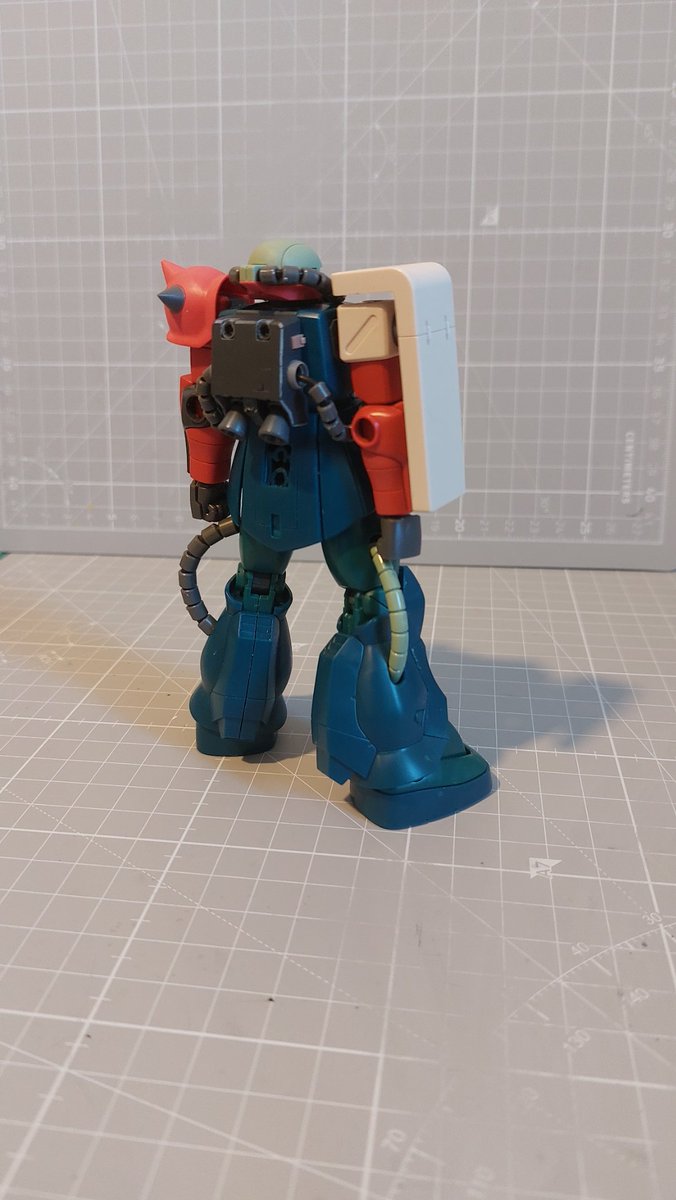 Typebble's tweet image. Zaku ii Mixing! 

#ザク #ザクミキシング  #ガンプラ