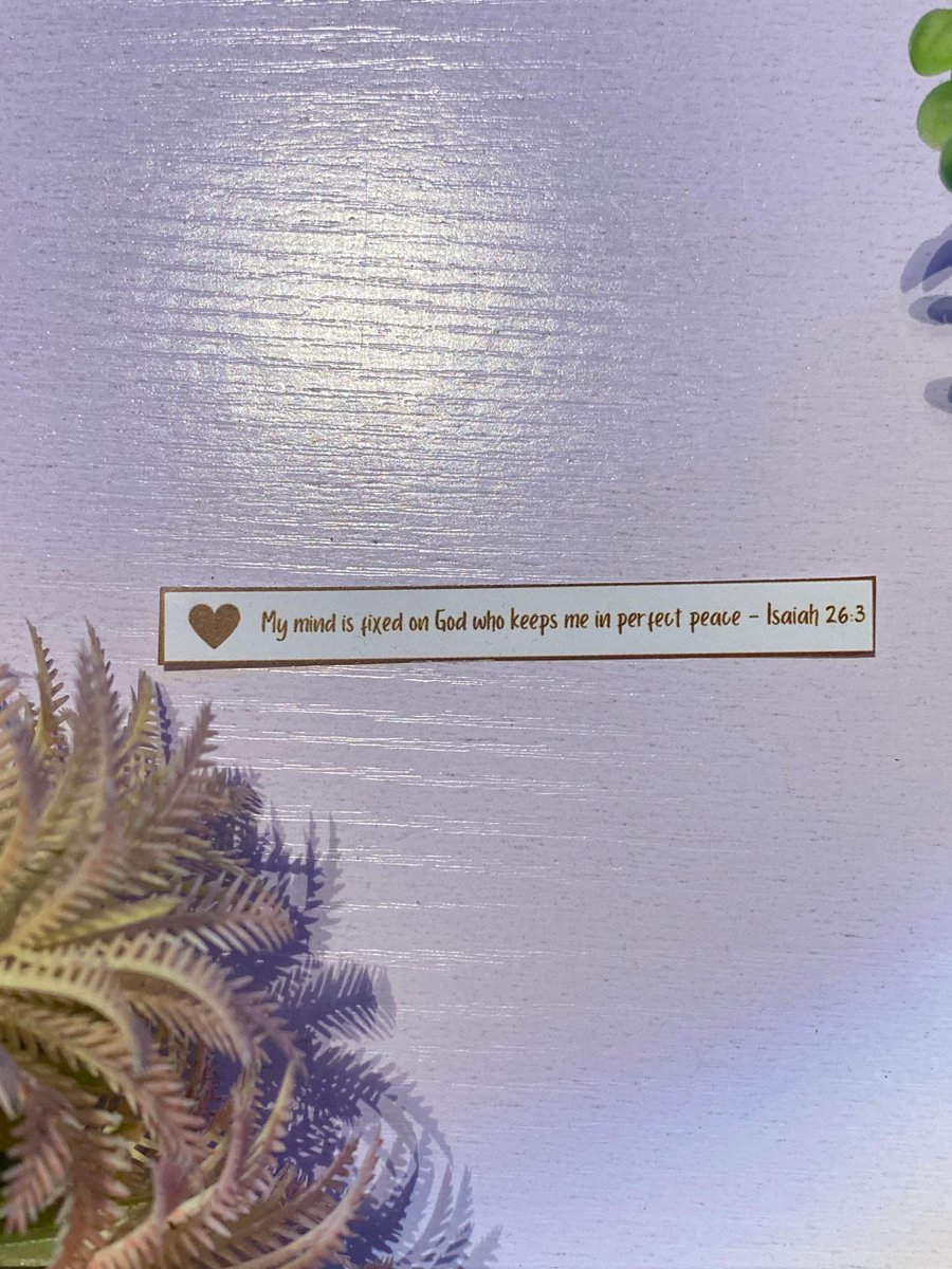 ryanfavour4's tweet photo. Day 11 - Daily Affirmation 🌱
My mind is fixed on God, and He keeps me in perfect peace. 🕊️✨
“Thou wilt keep him in perfect peace, whose mind is stayed on thee: because he trusteth in thee.”
#Isaiah263 #DailyAffirmation #jarsandboxes #PerfectPeace #TrustGod #FaithJourney https://t.co/osbd3dYee1
