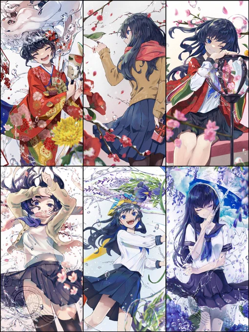 12ヶ月に水と花の魔法を詰め込みました 
