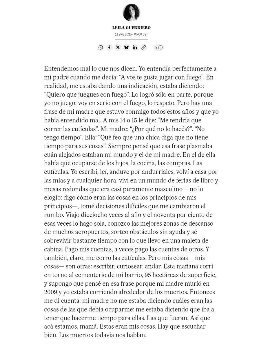 «me estaba diciendo que iba a tener que hacerme tiempo para ellas. Las que fueran.»
