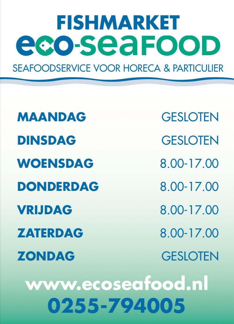 ecoseafood's tweet photo. #Ecoseafood betrekt woensdag 15 januari het nieuwe bedrijfspand Halkade 48 te #IJmuiden - Haven alwaar we de #FishmarketEcoseafood openen. Zie onze openingstijden.U bent van harte welkom! https://t.co/QwqIhuWqDU