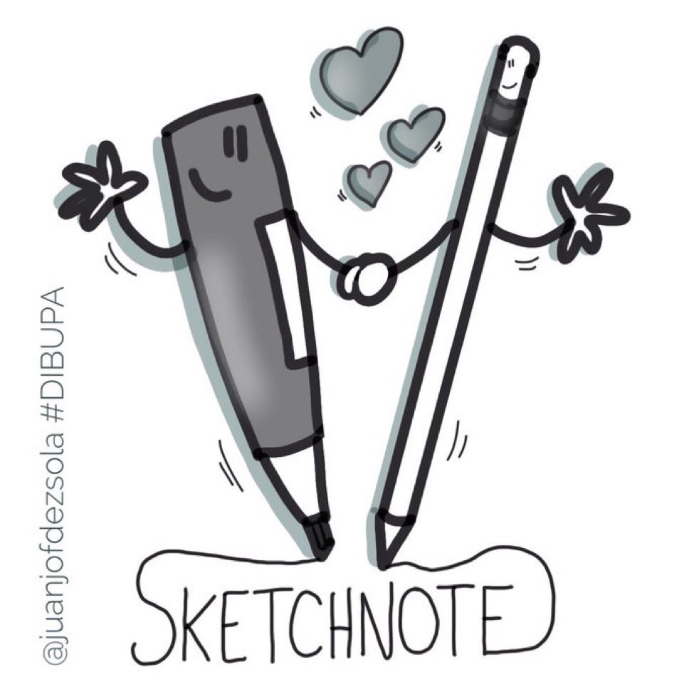 juanjofdezsola's tweet photo. Thanks to sketchnoting, 
my marker and my pencil 
are falling in love! 😅 

Happy Sketchnote Day! 

#worldsketchnoteday 
#snday2025 #sketchnotes #visualthinking #DIBUPA https://t.co/O9rfiAwinl