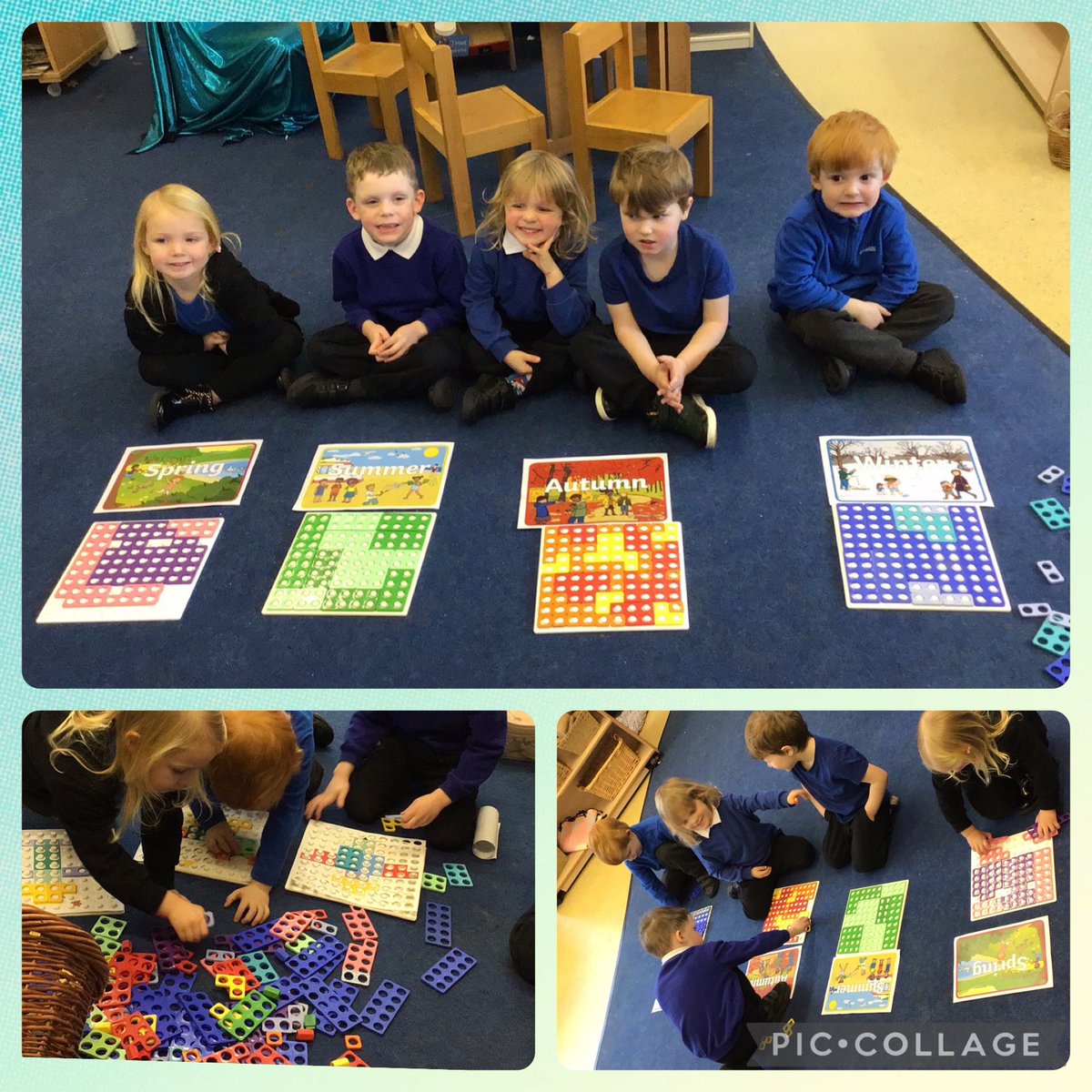 JenkinsMrsRJ's tweet photo. We have had a lovely first week back! We have played in the snow, practised our RWI sounds, made paper snowflakes, created name snowmen and even sorted Numicon into the colours of the 4 seasons. Da iawn Nursery ⭐️ @SychdynSchool https://t.co/iLuWBPxuau