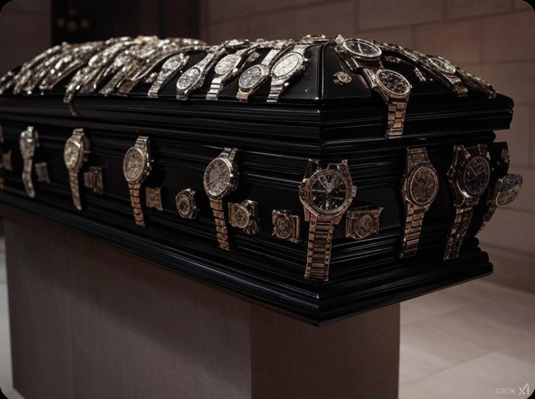 A renowned horologist rests in peace.