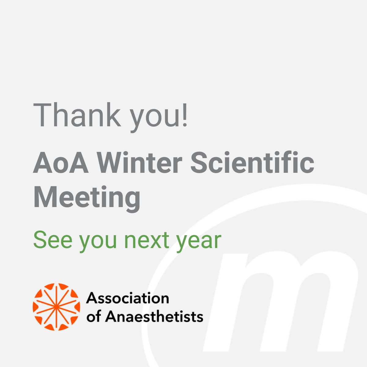 MediplusGynae's tweet photo. Thank you, AoA Winter Scientific Meeting!
See you next year https://t.co/9y25hwlWYl