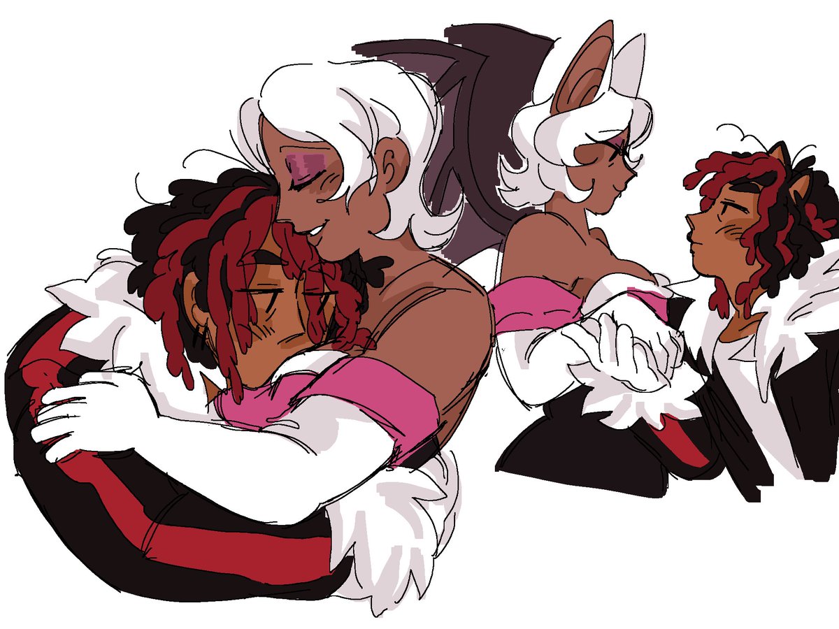 ditalini2's tweet photo. shadow and rouge gajinkas, along with more #Shadouge https://t.co/Cd3Kguhb97