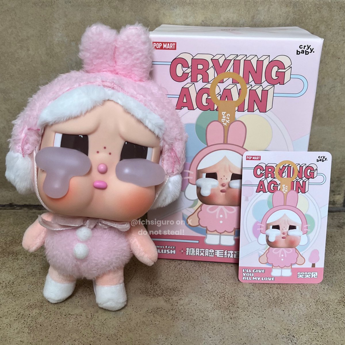 fchsiguro's tweet photo. ✶ . . . wts — want to sell  ✶  

𓂋  crying again vinyl plush with bnfc
       pink bunny i’ll give you all my love 

UNSEALED but UNUSED!
excellent condition ✨
💰 https://t.co/guzl0vKYAD aft voc kecantikan 🍊

100% ORI POPMART ID, QR code available ✅
serious buyer only ⭕️ https://t.co/ZuSITKlOyP