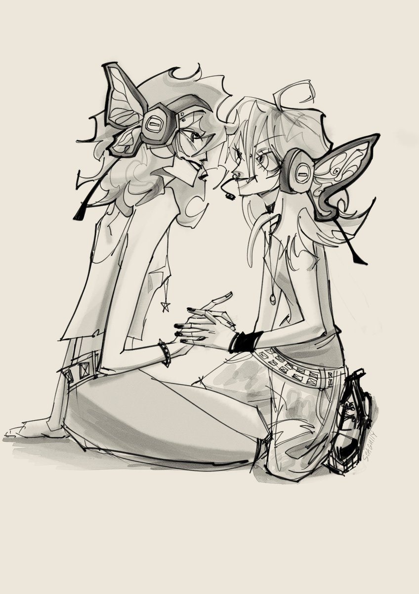 SeagullyArt's tweet photo. Siblings moment https://t.co/kSjMCRNUbI