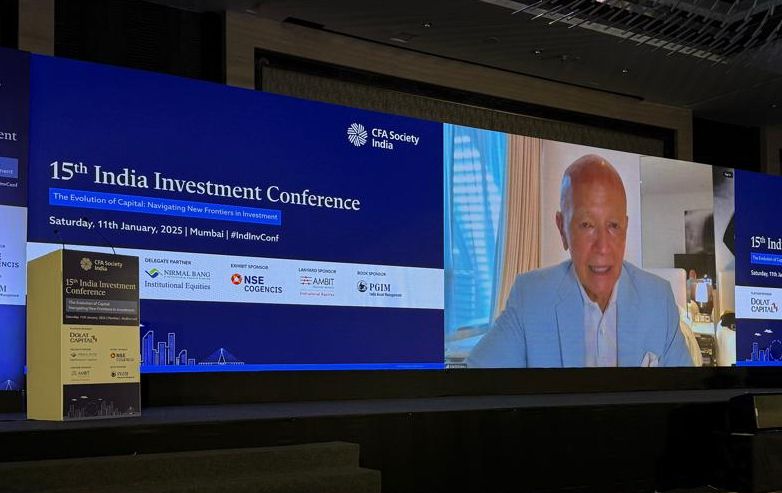 CFASocietyIndia's tweet photo. We now hear from Dr. @MarkMobiusReal, Chairman, Mobius Emerging Opportunities Fund on โEmerging Markets - Changing Dynamics and How to Construct A Portfolio Todayโ. #IndInvConf https://t.co/5ozTw3kxSN