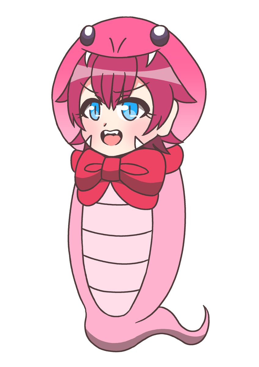 「新年一発目の動画より「つちのこのちこたん」(声アルマちゃん)今年の干支は巳(蛇)」|中野じぇねらる＠モデ猫電子書籍発売中のイラスト