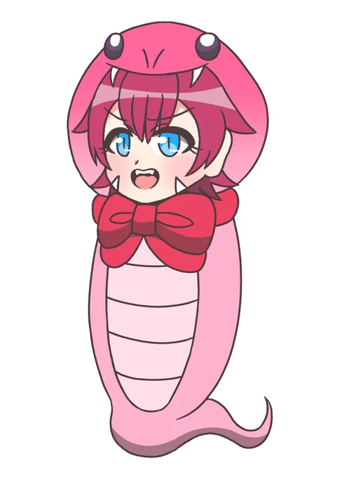 新年一発目の動画より「つちのこのちこたん」(声アルマちゃん)今年の干支は巳(蛇)なのでツチノコモチーフのキャラにしました。リプ欄に続きます… 