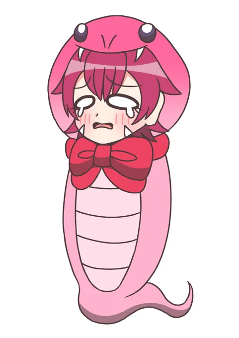 新年一発目の動画より「つちのこのちこたん」(声アルマちゃん)今年の干支は巳(蛇)なのでツチノコモチーフのキャラにしました。リプ欄に続きます… 