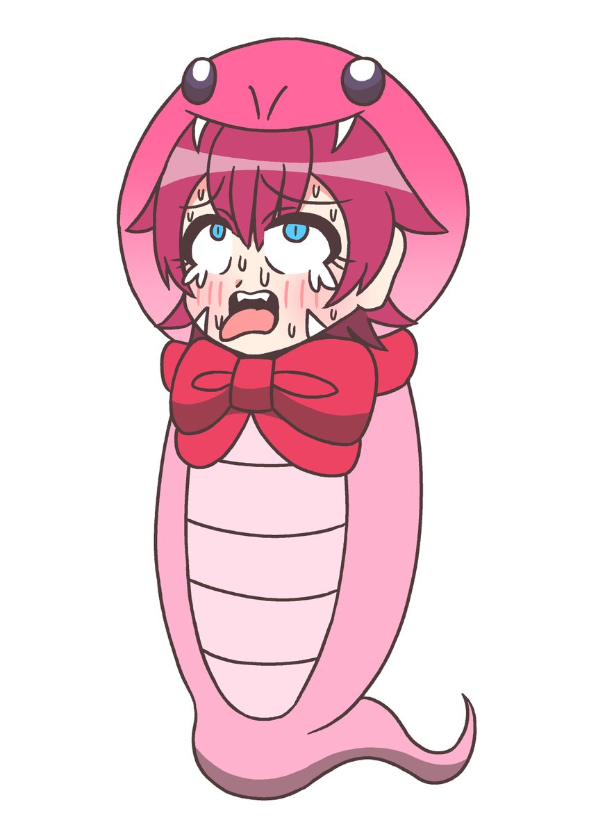 「新年一発目の動画より「つちのこのちこたん」(声アルマちゃん)今年の干支は巳(蛇)」|中野じぇねらる＠モデ猫電子書籍発売中のイラスト