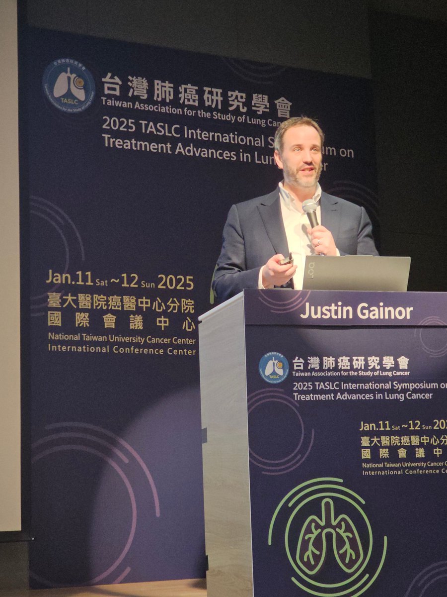 HHorinouchi's tweet photo. 🫁Taiwan🇹🇼Association for the Study of Lung Cancer
🎯Immune microenvironment
🎙@JustinGainor
#LCSM @OncoAlert #TASLC25 #ICI https://t.co/IU07hgQJBK