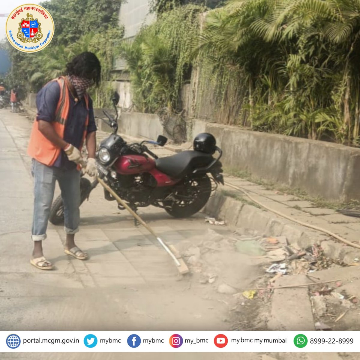 mybmcWardRN's tweet photo. सदर मोहीम उपआयुक्त (परिमंडळ ७) डॉ. भाग्यश्री कापसे आणि सहायक आयुक्त श्री. नयनीश वेंगुर्लेकर यांच्या मार्गदर्शनाखाली यशस्वीपणे पार पडली. (२\२)
#DeepCleaningDrive
#सखोलस्वच्छतामोहीम https://t.co/iXARRnHhQC
