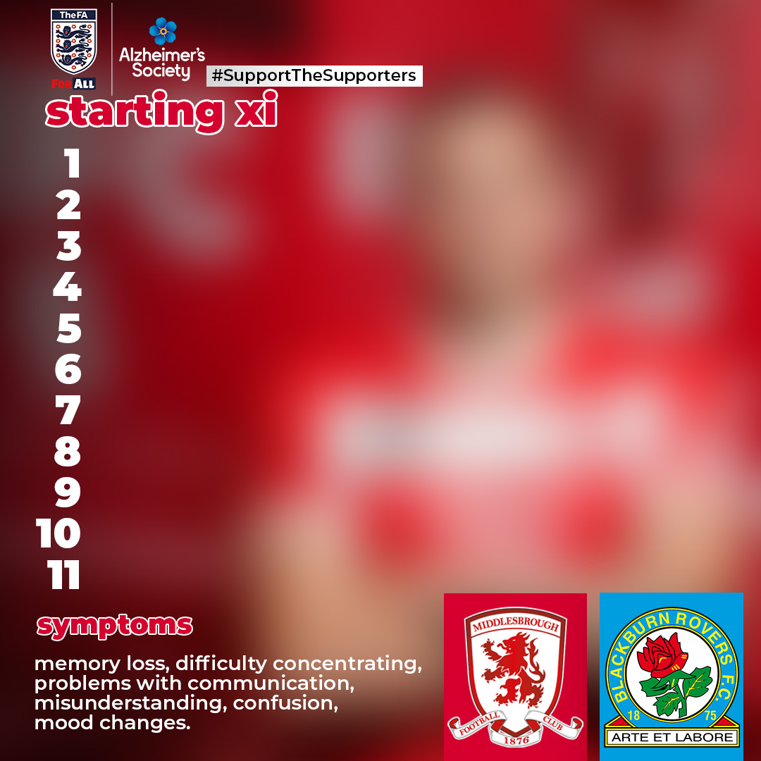 This FA Cup weekend, we’re removing names from our starting XI to highlight memory loss as a key symptom of dementia.

Support those close to you by understanding which common dementia symptoms to look out for: alzheimers.org.uk/sports

<a href="/alzheimerssoc/">Alzheimer's Society</a> #SupportTheSupporters