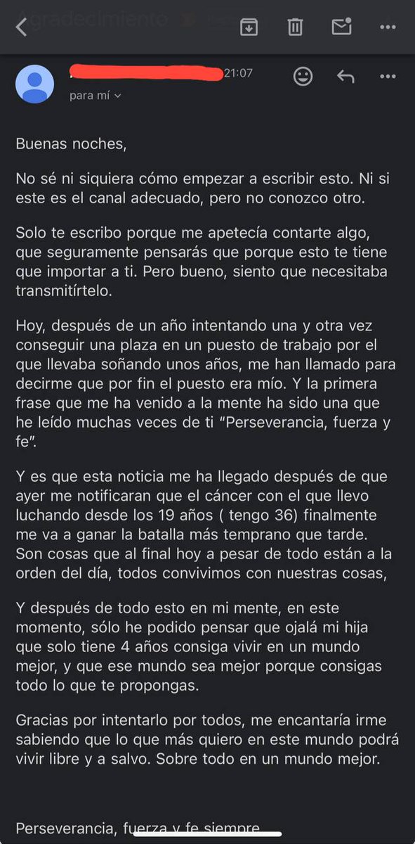 PrincesaCanar's tweet photo. Telegram de Alvise Pérez

Se me hace muy difícil no emocionarme a menudo con algunos de los muchos mensajes que recibo.

Sois la mejor familia digital de este país, por mucha mierda y desinformación que intenten tirarnos a diario.

Perseverancia, Fuerza y Fe. 🐿️ https://t.co/bTR40iAhiO