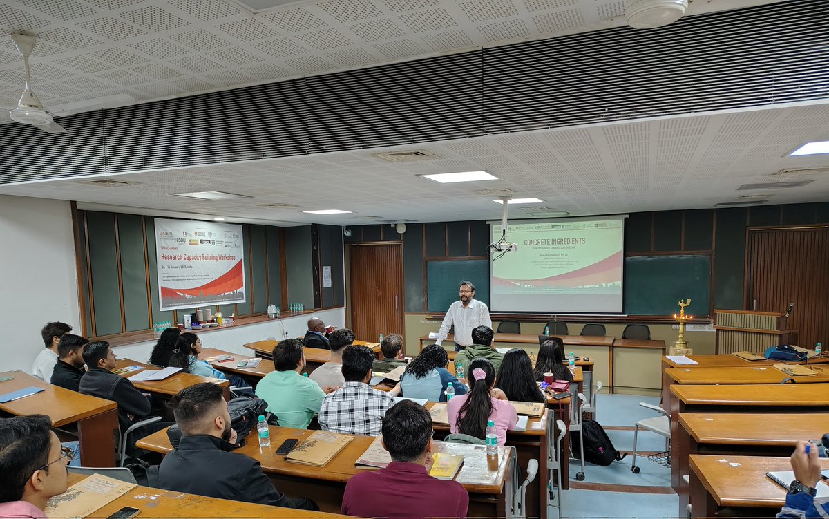 NirmaUniTweets's tweet photo. Nirma Uni hosts a Research Capacity Building Workshop under the SPARC-UKIERI project, uniting top institutions from India & UK to promote sustainable construction.
#NirmaUniversity #UKIERI #ResearchWorkshopย #CivilEngineering #Innovation #Ahmedabad #Gujarat #Nirma #NirmaUni https://t.co/SKGGlOKUsF