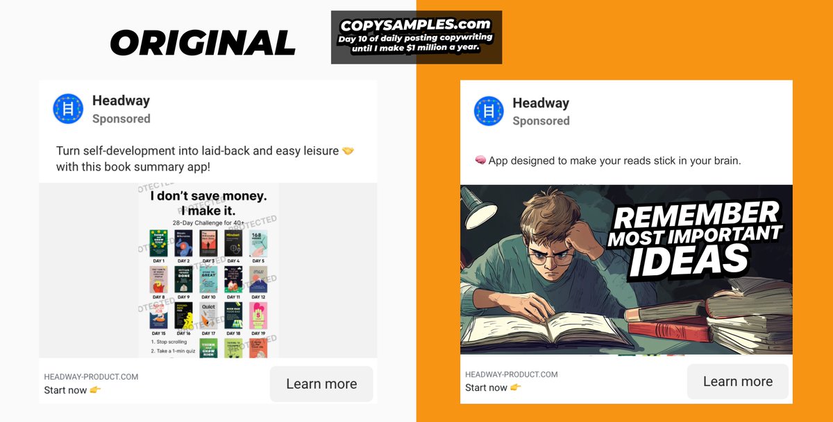 How to spot a bad product idea in a few seconds.

Don't fool yourself, if you don't CONSUME your own product DAILY, nobody else will.

Day 10 of daily posting copywriting until I make $1 million a year.