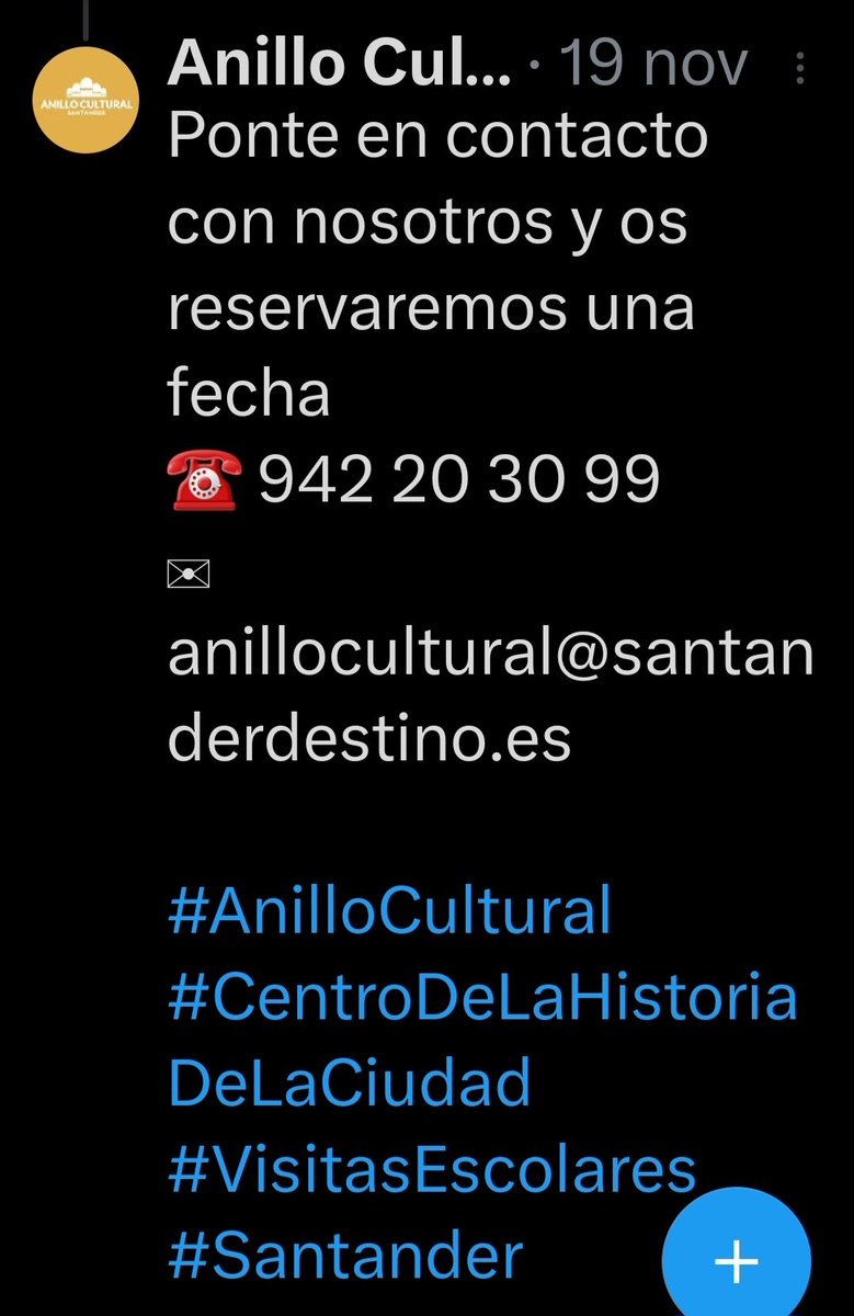 VISITAS AL ANILLO CULTURAL DE SANTANDER