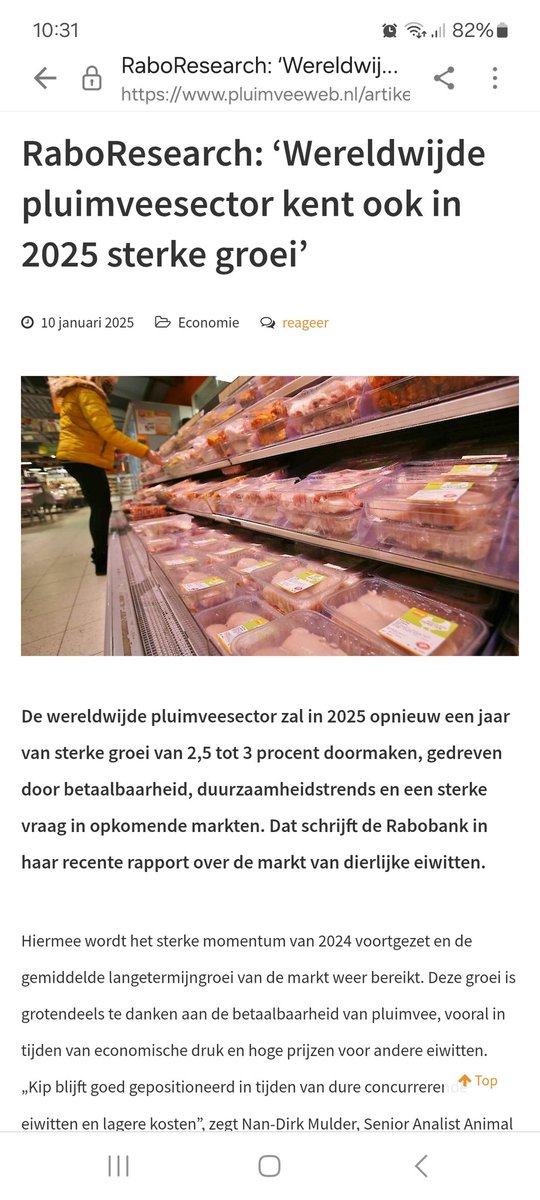 Mooi bericht dat vlees betaalbaar blijft boven het duurdere vega rommel wat op vlees moet lijken.