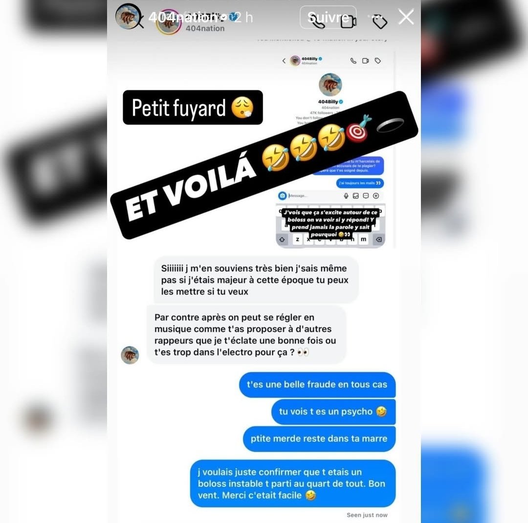 Culturehhistory's tweet photo. @404Officiel propose
Un one one musical à #booba

Il refuse ... La pression des mails ça marche pas toujours heinn
La nouvelle génération a pas les mm codes 

#samo est bien ?? #404billy https://t.co/rO0BTCotvG