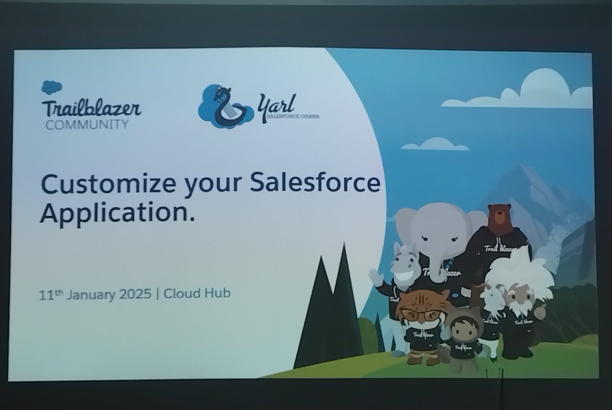 Raguljaan's tweet image. Happening Now - Customize your Salesforce Application 
Salesforce 
Trailhead by Salesforce 
#Salesforce 
#SalesforceSaturday 
#Journey2Salesforce 
#YarlSFO
@yarlsfo