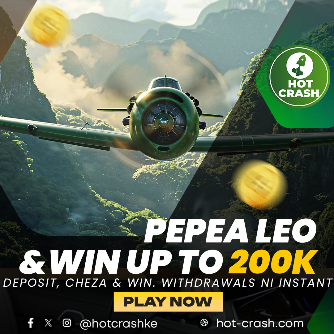 hotcrashke's tweet image. PEPEA LEO &amp;amp; WIN UP TO 200K! 💸
Deposit, Play, &amp;amp; WIN BIG! Withdrawals? Instant!
Start now &amp;amp; claim your prize!
Use this link to join sahii hot-crash.com

#PepeaLeo #WinBig #InstantWithdrawals #Jackpot